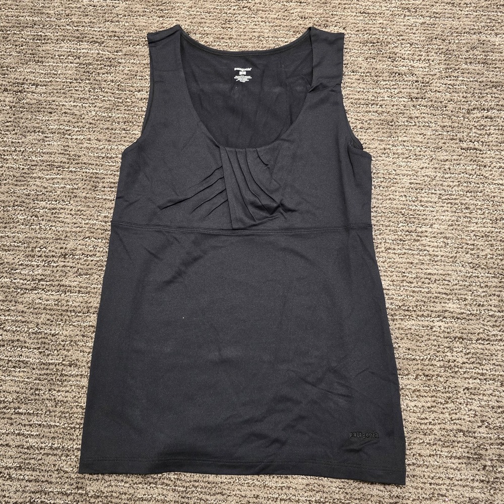 Patagonia Bandha Ruched Tank Top Size Medium Shirt‎ Active Nylon Stretch Women's